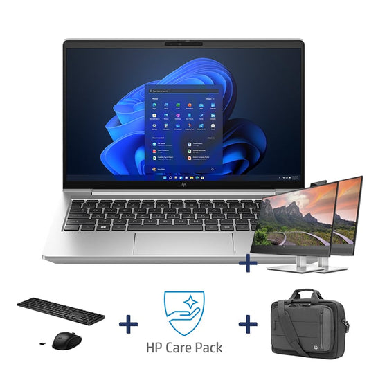 Complete werkplek - HP 14" AMD R5